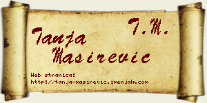 Tanja Maširević vizit kartica
